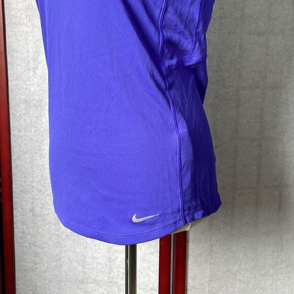 Nike Dri-Fit Purple Athletic Tee with Mesh Accents (Size: Small) - Picture 7 of 11